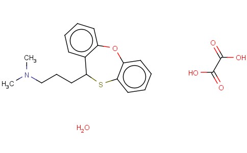 11-(3-DIMETHYLAMINOPROPYL)-11H-DIBENZ(B,F)-1,4-OXATHIEPIN HYDROGEN OXA LATE HEMIHYDRATE